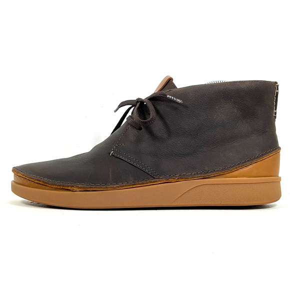 Clarks Shoes Clarks Oakland Rise Chukka Ankle Boots Brown Leather